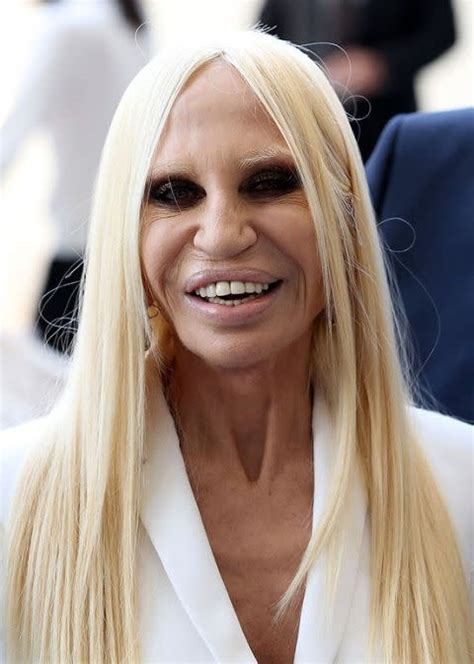 versace donatella marchio|donatella versace face what happened.